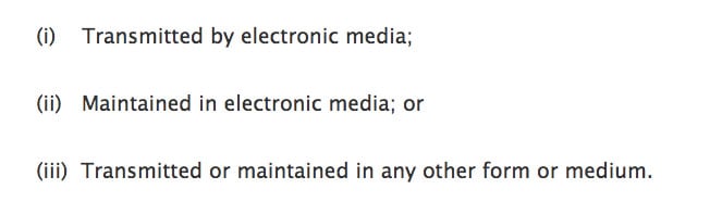 US Federal Government: Methods of Collecting Personal Health Information