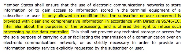 Article 5(3) of the GDPR