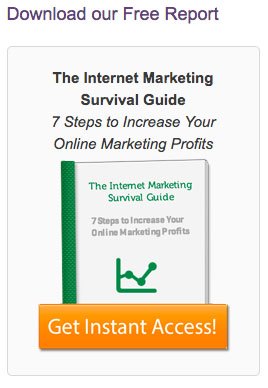 Main Street ROI&#039;s Marketing Survival Guide as content upgrade feature