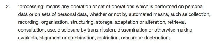 Intersoft Consulting: GDPR Article 4: Definition of &quot;processing&quot;