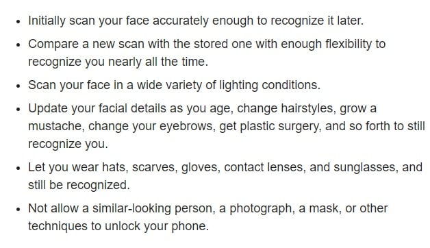 Macworld: iPhone X Face ID list and summary of features