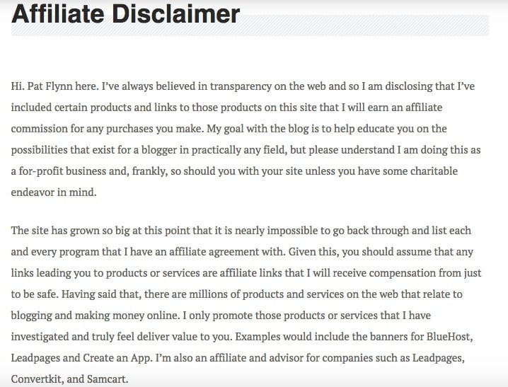 Smart Passive Income: Affiliate disclaimer