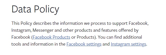 Intro clause of Facebook&#039;s Data Policy