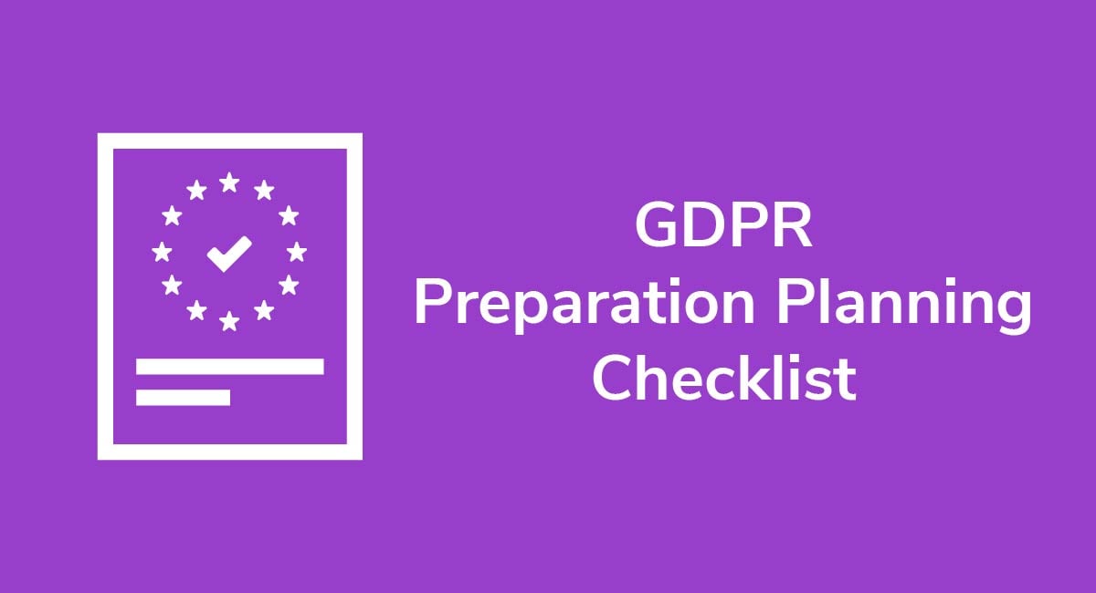 GDPR Preparation Planning Checklist