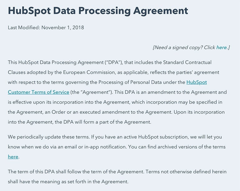 Datatilsynet data processing agreement