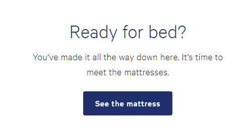 Casper Sleep landing page example
