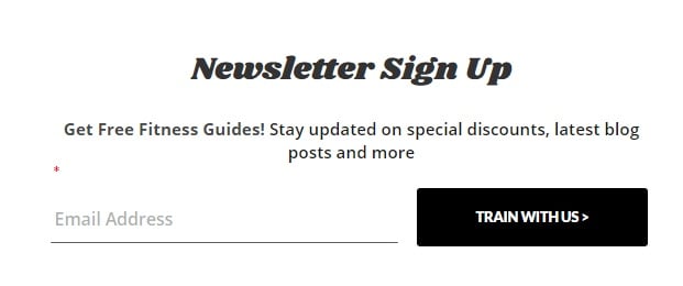 Strong Strong Friends email newsletter sign-up form
