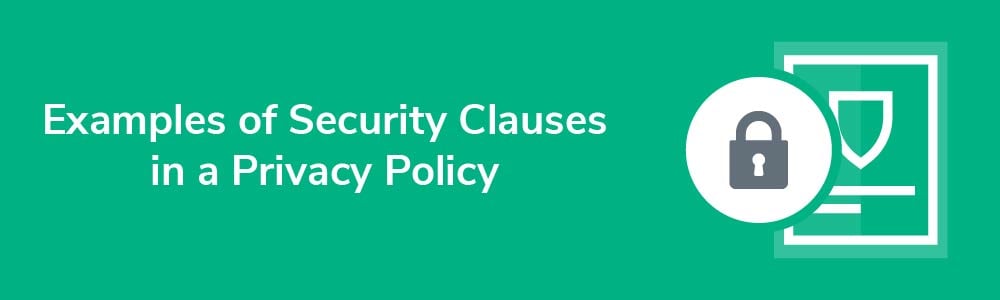 Examples of Security Clauses in a Privacy Policy