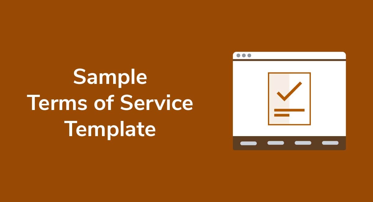 Sample Terms of Service Template