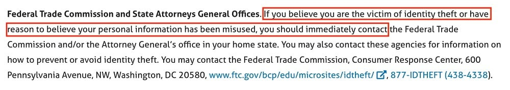 Magellan Health: Notice of Security Incident - FTC and State Attorneys General Offices section