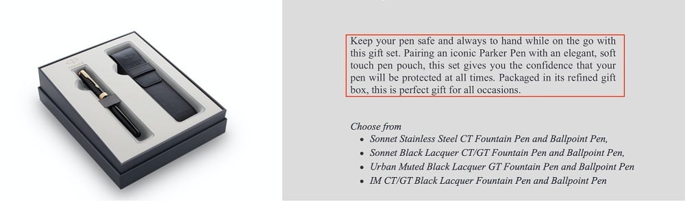 Parker Pen product description