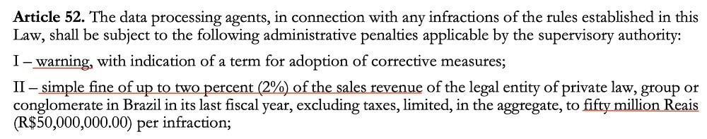 LGDP Article 52: Penalties