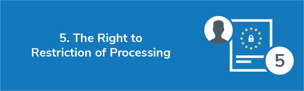 5. The Right to Restriction of Processing