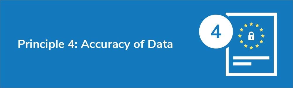 Principle 4: Accuracy of Data