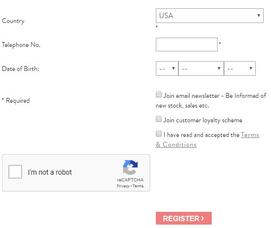 Registratieformulier voor een account van Collectif