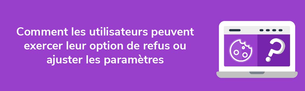 Comment les utilisateurs peuvent exercer leur option de refus ou ajuster les paramètres