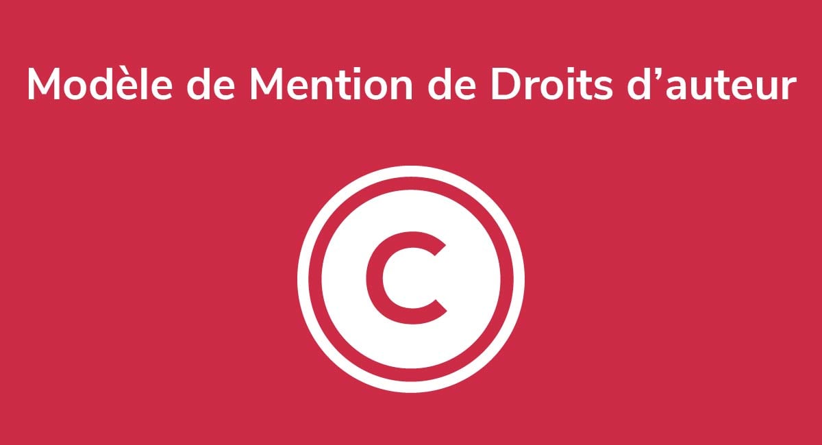 Modèle de Mention de Droits d'auteur