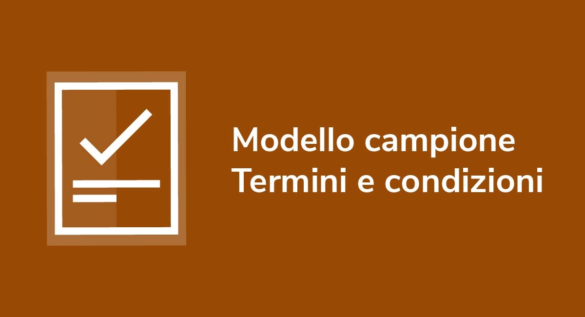 Modello campione Termini e condizioni