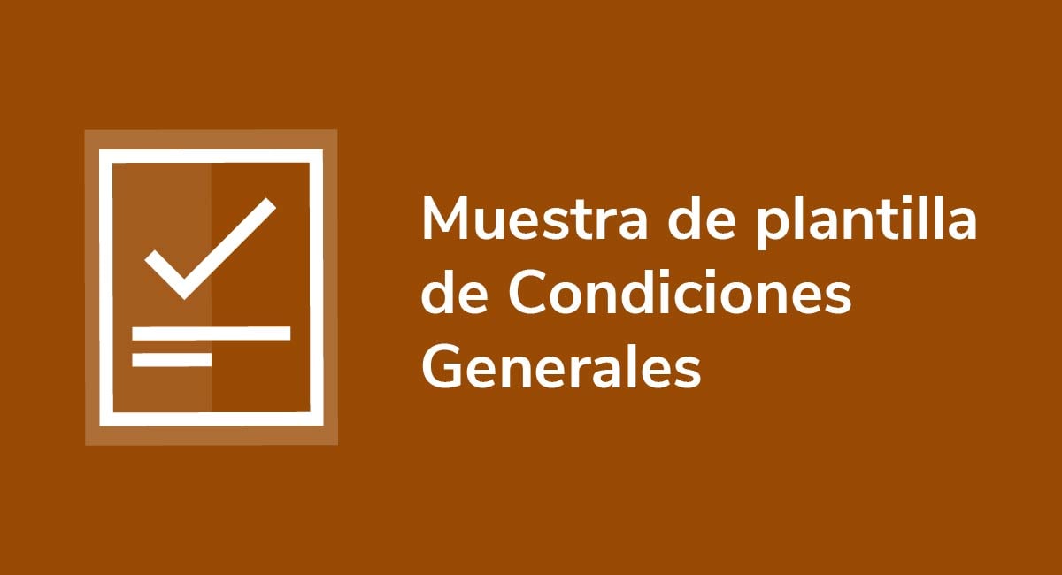 Plantilla de muestra de Términos y condiciones