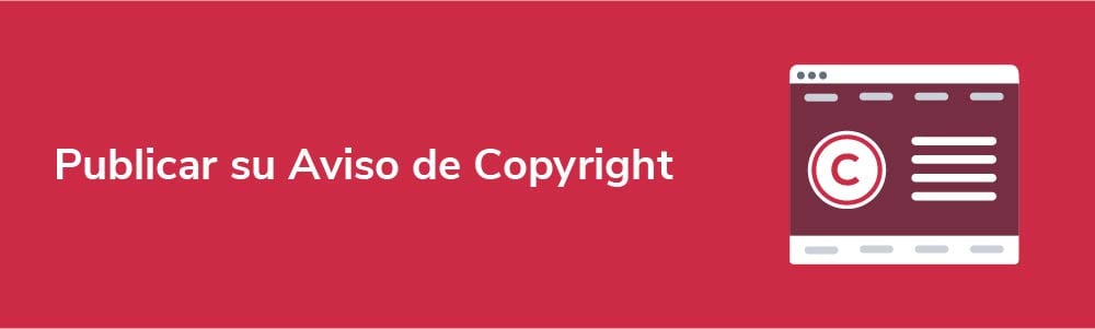 Publicar su Aviso de Copyright