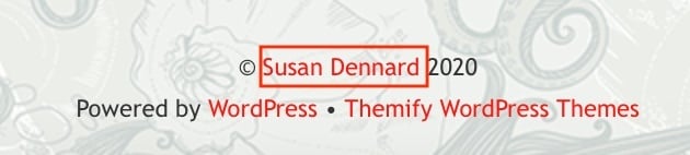 Mention de Droits d'auteur Susan Dennard