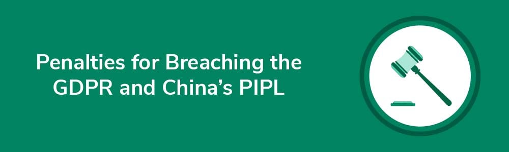 Penalties for Breaching the GDPR and China's PIPL