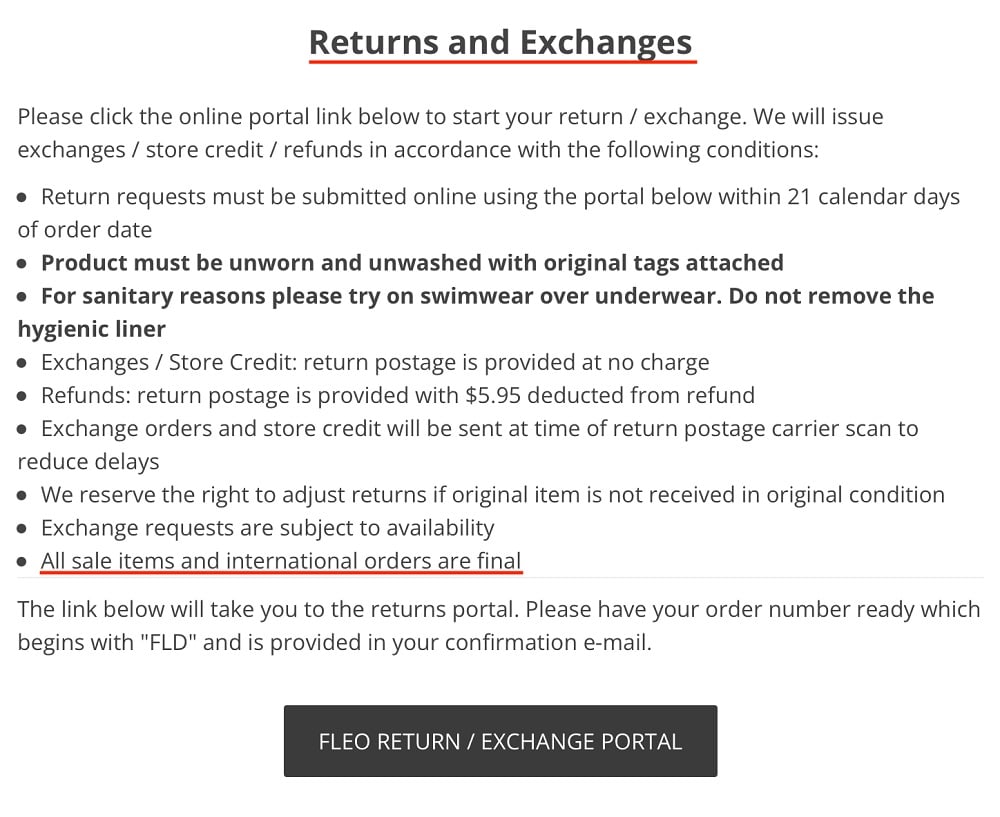 Refunds & Exchanges