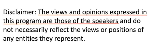 Bond Schoeneck King PLLC Views and Opinions Expressed disclaimer