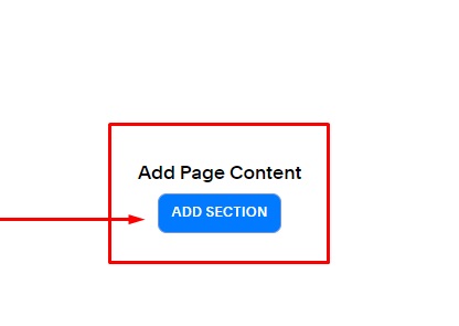 PrivacyPolicies Squarespace: Website Pages - Privacy Policy with Add Page Content and Add Section button highlighted