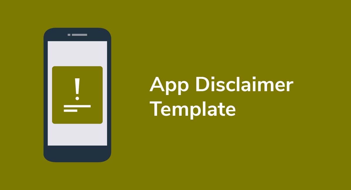 App Disclaimer Template