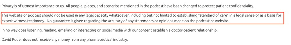 Psychiatry-psychotherapy-podcast-disclaimer